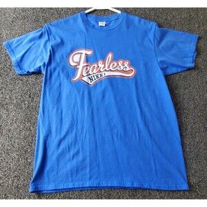 WWE Wrestling Diva T-Shirt Nikki Bella Women's XXL Blue Logo Fearless Nikki Top